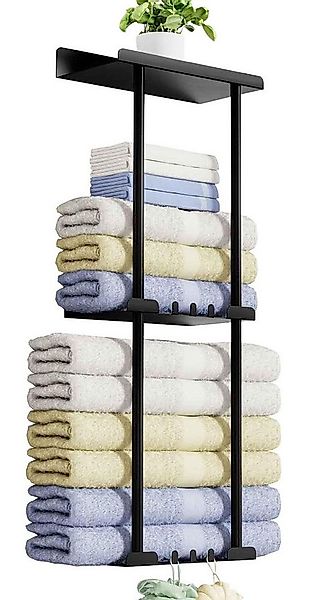 SURFOU Handtuchhalter Badetuchhalter Ohne Bohren Regal Wand Bad badregal mi günstig online kaufen