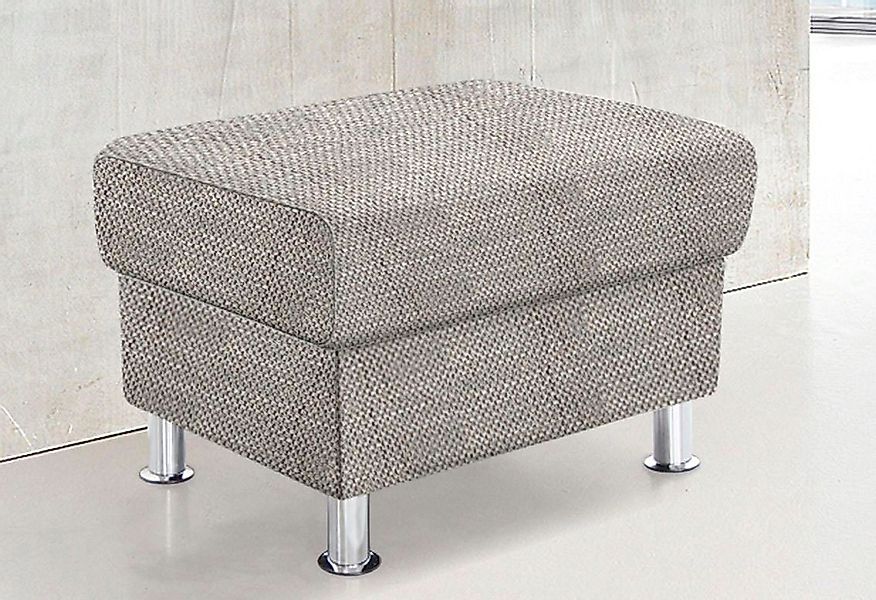 TRENDMANUFAKTUR Hocker Rondo, Polsterhocker zur Serie, Breite 67 cm, Füße c günstig online kaufen