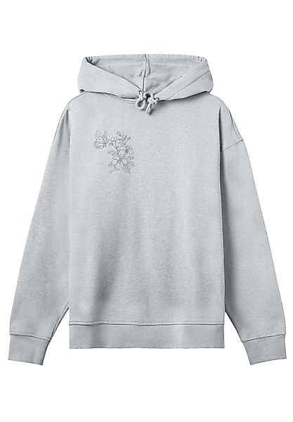 F4NT4STIC Kapuzenpullover "Schmetterling Blumen bestickt", bestickt, Premiu günstig online kaufen