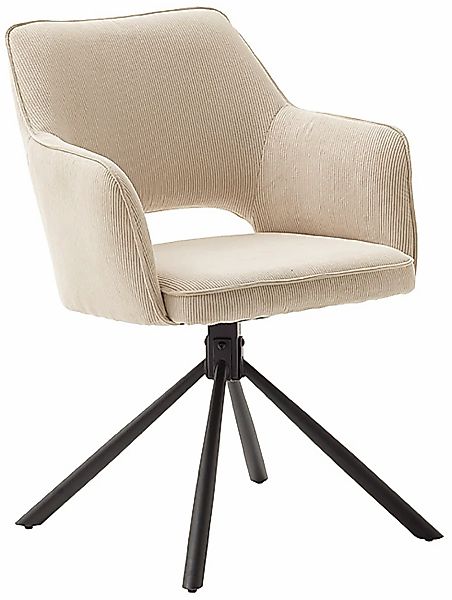 MCA furniture Esszimmerstuhl "LUZON", Cord, (2er-Set), drehbar 180, Belastb günstig online kaufen