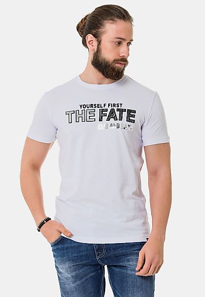 Cipo & Baxx T-Shirt "T-Shirt", mit Rundhals-Ausschnitt günstig online kaufen