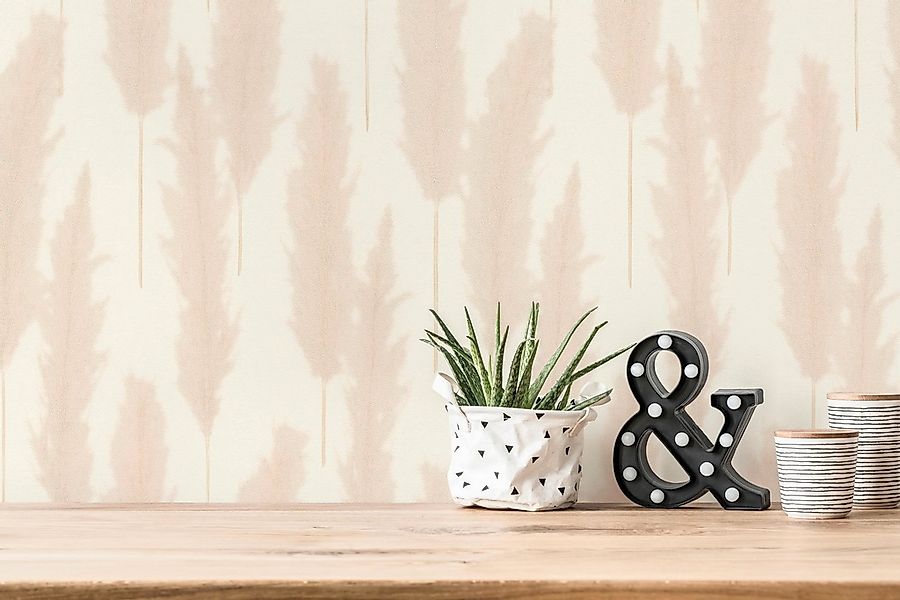 A.S. Création Vliestapete »Hygge«, floral-Motiv-gemustert, Tapete Schilfgra günstig online kaufen