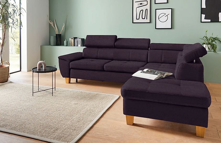 exxpo - sofa fashion Ecksofa "Enya, hoher Sitzkomfort, Breite 266cm, bequem günstig online kaufen