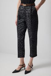 touche prive Stoffhose Karottenhose mit Leopardenmuster günstig online kaufen