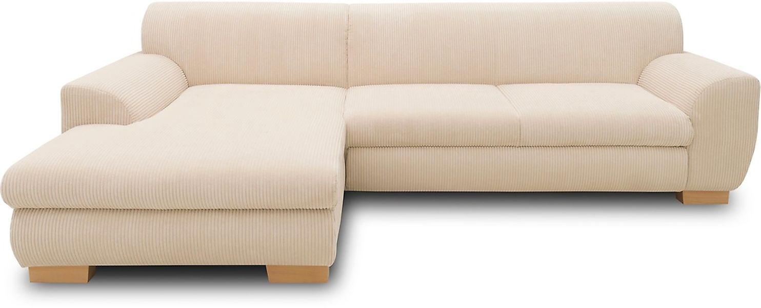 Home affaire Ecksofa »Nika L-Form«, wahlweise mit Bettfunktion, auch in Cor günstig online kaufen