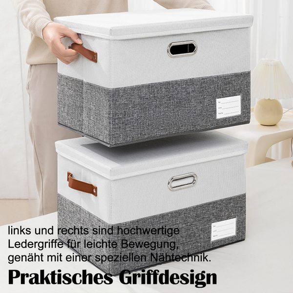Luckice Aufbewahrungsbox 43*30*30cm Aufbewahrungskorb 40L mit günstig online kaufen