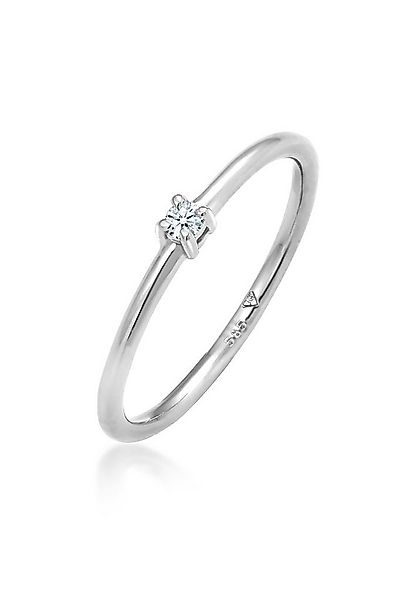 Elli DIAMONDS Verlobungsring Verlobung Solitär Diamant (0.03 ct) 585 Weißgo günstig online kaufen