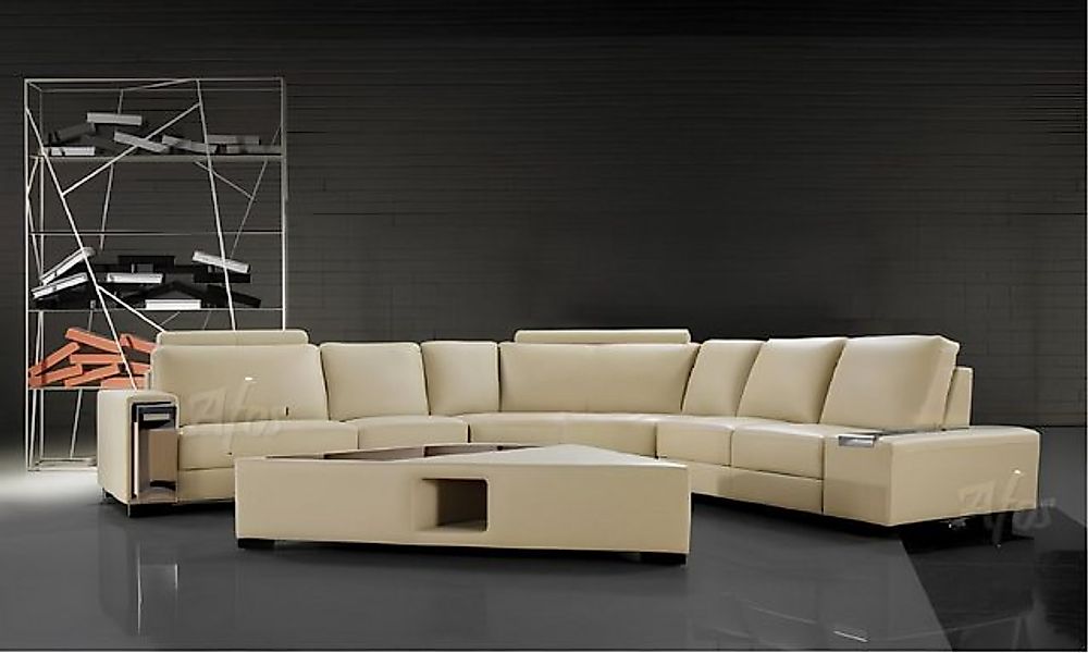 JVmoebel Ecksofa Ledersofa Ecksofa Sofa Couch Design Sitz Polster Garnitur, günstig online kaufen