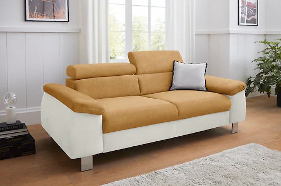 COTTA 3-Sitzer »Komaris, B: 193 cm« mit Kopfteilverstellung günstig online kaufen