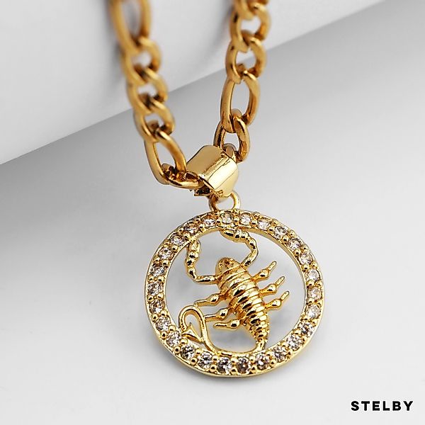 Stelby Kette mit Anhänger Sternzeichen Skorpion günstig online kaufen