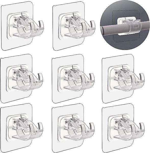 ZEUOPQ Gardinenstangenhalter Vorhangstange Clip Halter klebrige günstig online kaufen