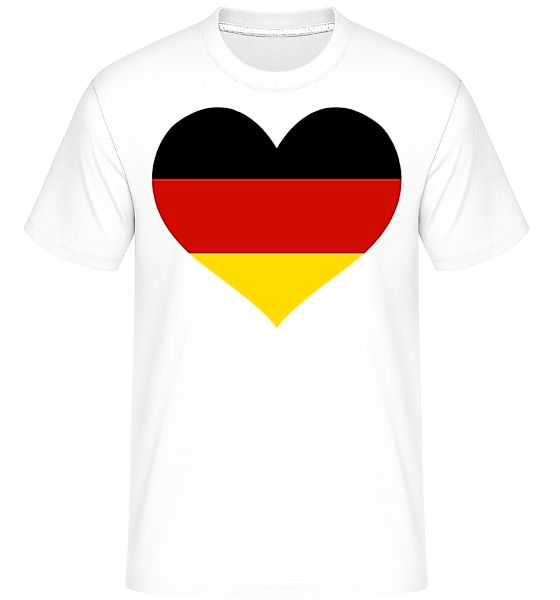 Deutschland Fahne Herz · Shirtinator Männer T-Shirt günstig online kaufen