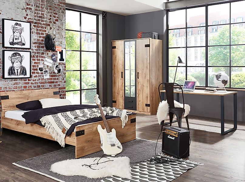 möbel-direkt.de Jugendzimmer-Set Liverpool, (Komplett Set, 3-tlg., günstig online kaufen