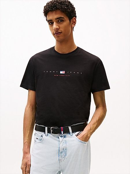 Tommy Jeans T-Shirt TJM REG FLAG LINEAR SS TEE EXT Mit Rundhalsausschnitt günstig online kaufen