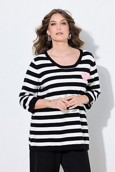 MIAMODA Strickpullover Strickshirt Komfort Fit Ringel günstig online kaufen