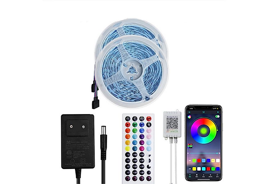 KINSI LED Stripe Bluetooth-Lichtleiste,DIY-Lichtleiste,RGB-Licht-LED,mit Fe günstig online kaufen