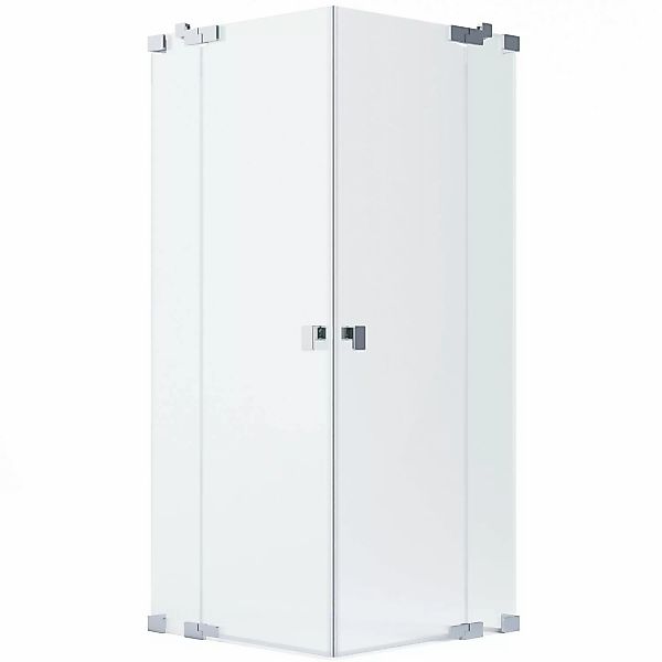 Schöner Wohnen Eckdusche 2 Drehtüren u. 2 Festteile Chrom 90 x 80 x 200 cm günstig online kaufen