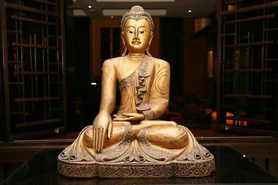 Papermoon Fototapete »Goldener Buddha« günstig online kaufen