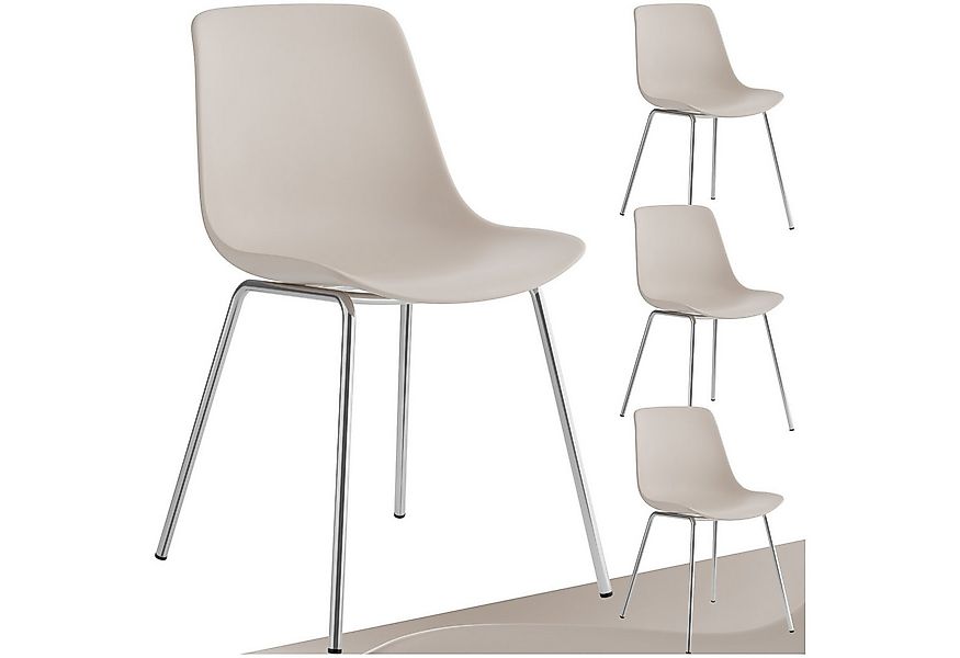 tectake Esszimmerstuhl Kunststoffstühle Mave, ergonomisch, Belastbarkeit 12 günstig online kaufen