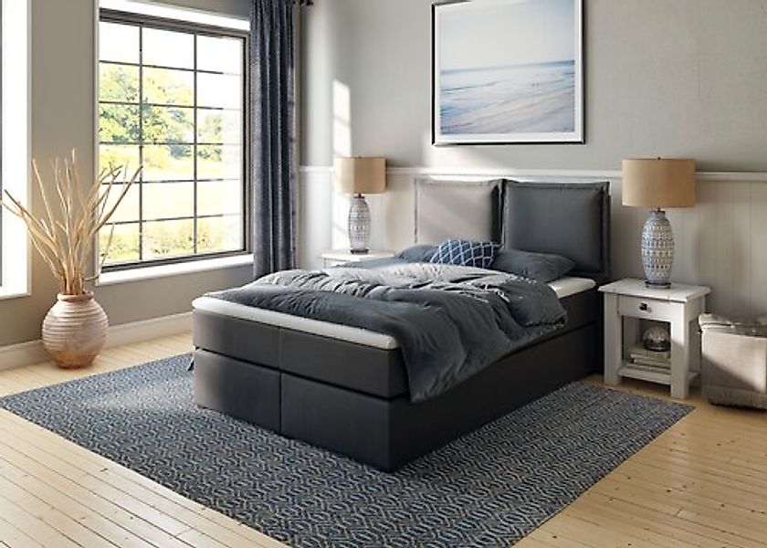Home affaire Boxspringbett "Lysann", 5fach verstellbares Kopfteil, in 4 Bre günstig online kaufen