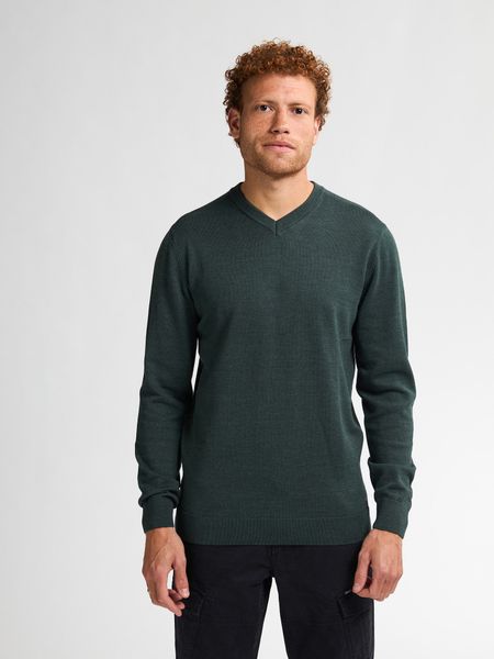 Petrol Industries V-Ausschnitt-Pullover V-Neck Basi Materialmix günstig online kaufen