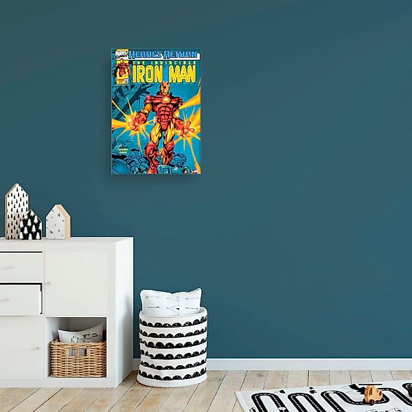MARVEL Leinwandbild "The Invincible Iron Man", Comic-Fantasy, (1 St.), The günstig online kaufen