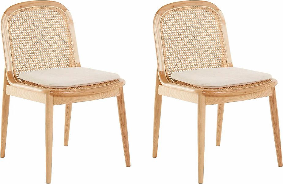 LeGer Home by Lena Gercke Esszimmerstuhl "Lina, 2er-Set, Massivholz" (Set) günstig online kaufen