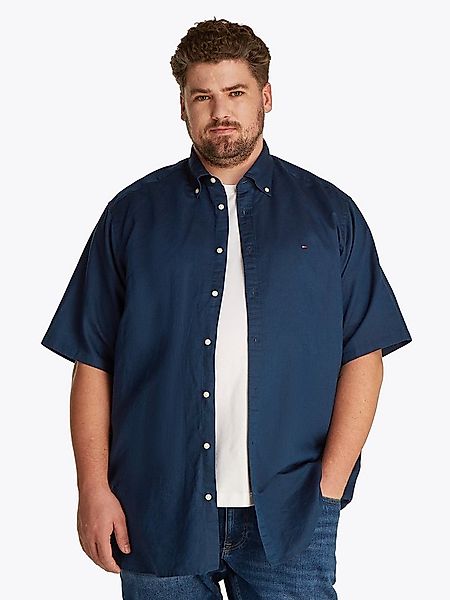 Tommy Hilfiger Big & Tall Kurzarmhemd BT-LINEN BLEND SOLID günstig online kaufen