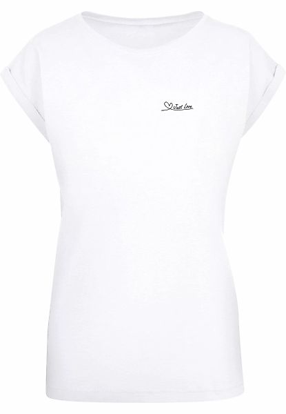 Merchcode T-Shirt "Merchcode Damen Ladies Just love Extended Shoulder Tee", günstig online kaufen
