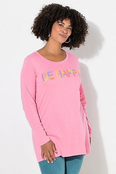 Angel of Style Longsleeve T-Shirt bequeme Passform BE HAPPY günstig online kaufen