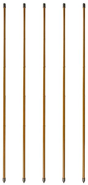 Windhager Rankhilfe, (Set, 5 St.), Stahlpflanzstäbe in Bambusoptik, H: 90 c günstig online kaufen