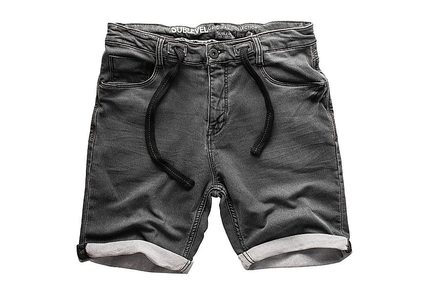 SUBLEVEL Shorts Sweat Shorts Jeans Kurze Hose Bermuda Sweatpants günstig online kaufen