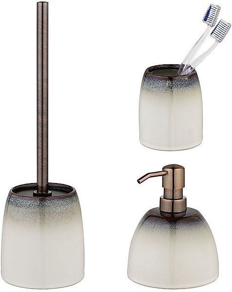 SCHÖNER WOHNEN-Kollektion Badaccessoire-Set »Osteto«, Set, 3 tlg., aus Kera günstig online kaufen