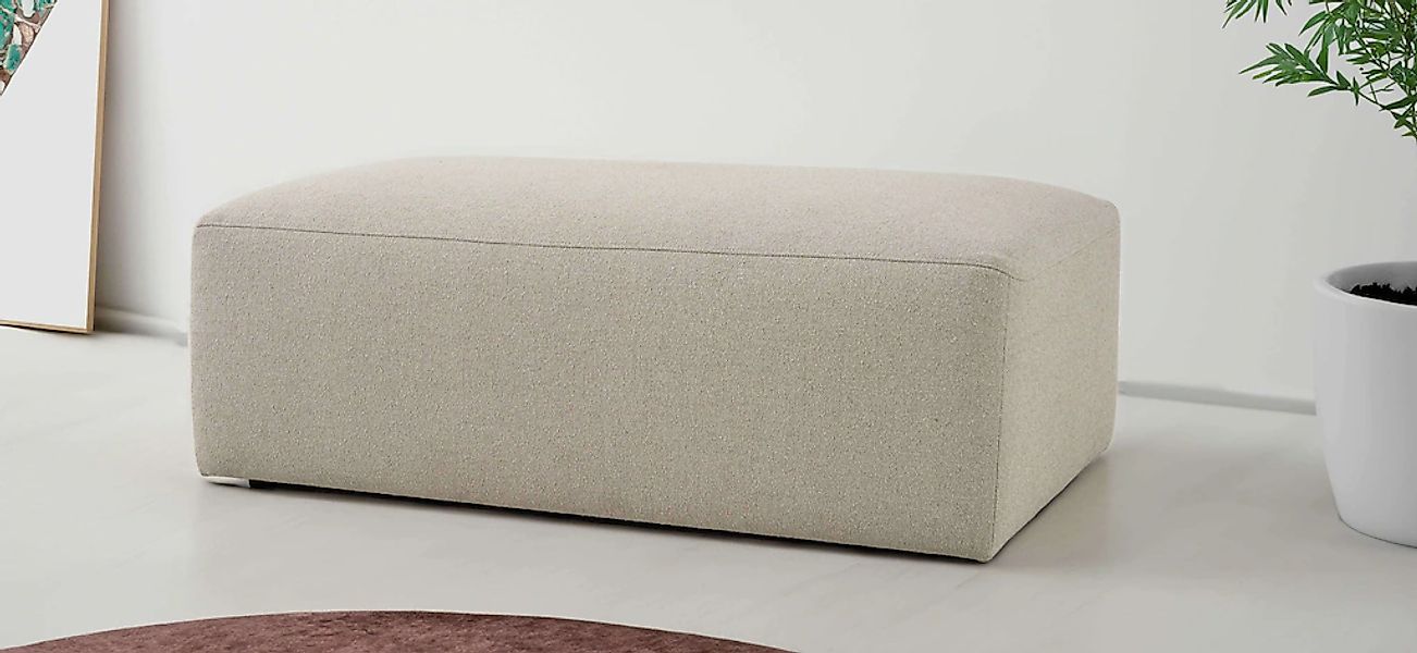 INOSIGN Polsterhocker "Koa", Wellenunterfederung, weicher Lounge-Sitzkomfor günstig online kaufen