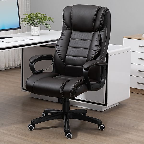 Vinsetto Bürostuhl mit Massagefunktion, Ergonomischer Chefsessel mit Vibrat günstig online kaufen