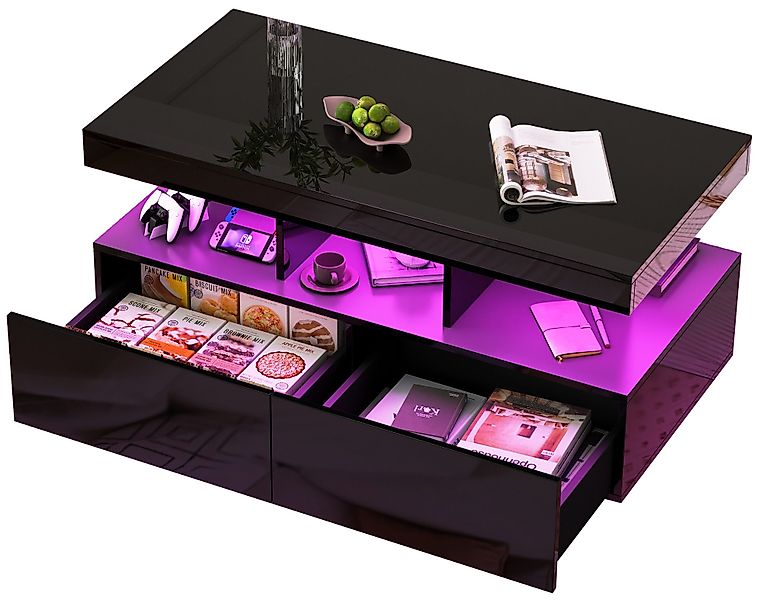 FUROKOY Couchtisch Kaffeetisch Beistelltisch Wohnzimmer Wohnzimmertisch günstig online kaufen
