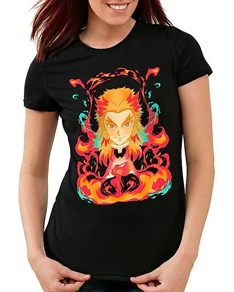 style3 T-Shirt Fire Heart demon slayer anime japan manga cosplay günstig online kaufen