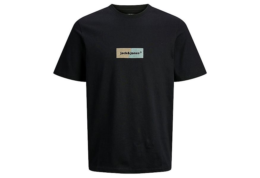Jack & Jones Rundhalsshirt Jack&Jones XXL T-Shirt schwarz JORBRONX RECTANGL günstig online kaufen