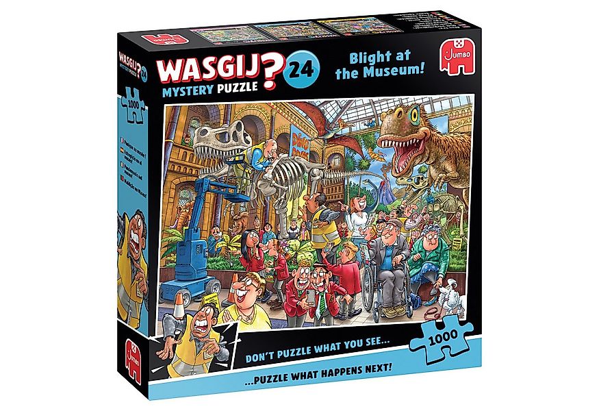 Jumbo Spiele Puzzle Wasgij Mystery 24, Panik im Museum, 1000 Teile Puzzle, günstig online kaufen