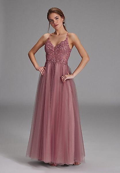 Hey Kyla Abendkleid - Tüll-Abendkleid mit Spitzenstickerei A-Linie günstig online kaufen