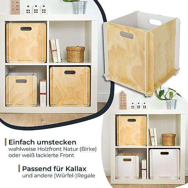 HMF Aufbewahrungsbox Praktische Regalbox aus Holz günstig online kaufen