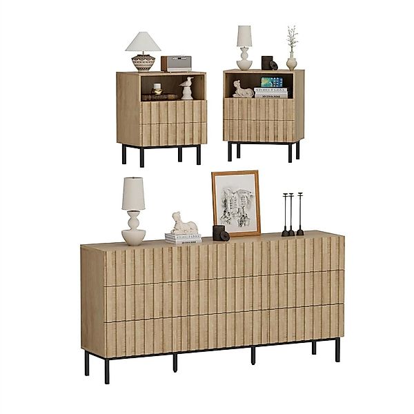 UEV Schlafzimmer-Set 3er-Set Schlafzimmermöbel, Möbelset im günstig online kaufen