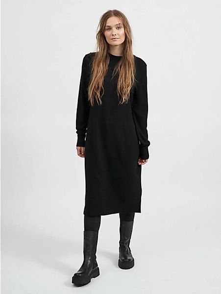 Vila Shirtkleid Langarm Midi Strickkleid Loose Fit Pullover Dress VIRIL (la günstig online kaufen