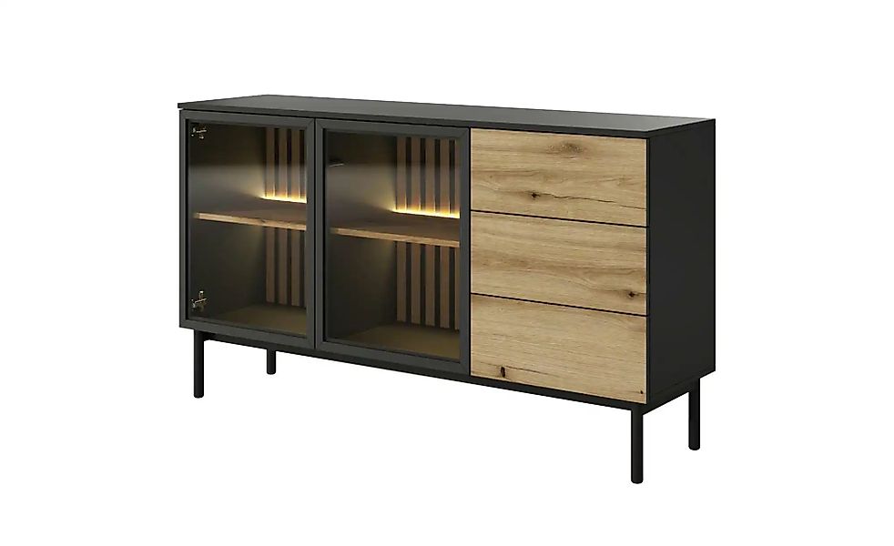 Sideboard  Lango ¦ schwarz ¦ Maße (cm): B: 149,9 H: 84,8 Kommoden & Sideboa günstig online kaufen