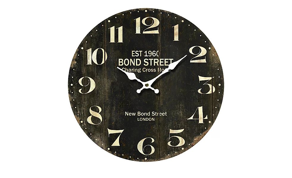 Wanduhr "Bond Street" - schwarz - Sconto günstig online kaufen