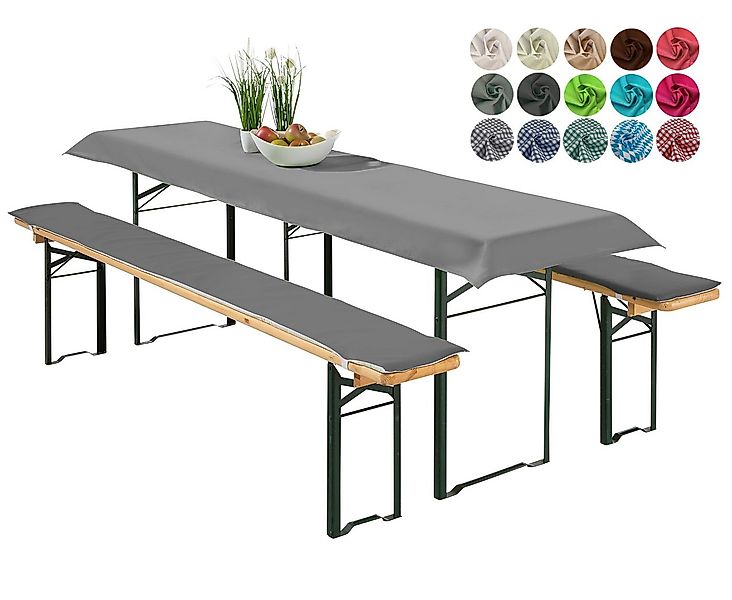 heimtexland Hussen-Set Bierzeltgarnitur Polster Deko Auflagen Set 3-tlg, 2 günstig online kaufen