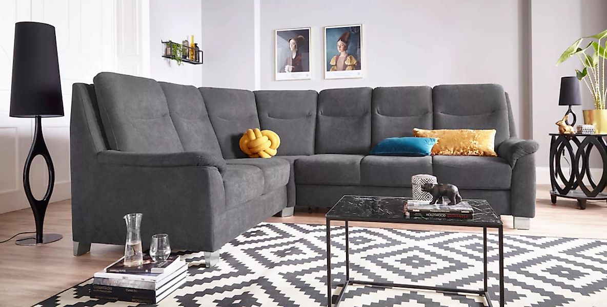 sit&more Ecksofa "Boccaccio L-Form", mit Federkern und Kopfteilverstellung, günstig online kaufen