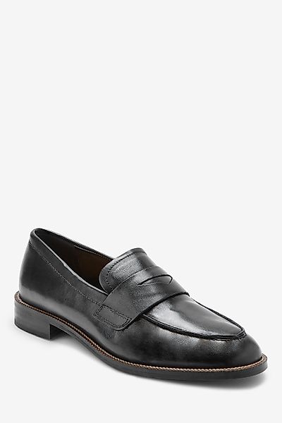Next Lederloafer mit mandelförmiger Zehenpartie Mokassin günstig online kaufen