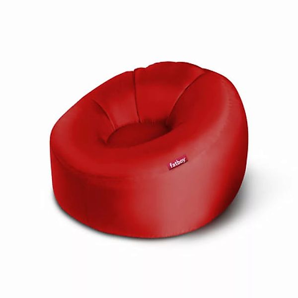 Aufblasbarer Sessel Lamzac O 3.0 textil rot / Stoff – Ø 103 cm - Fatboy - R günstig online kaufen