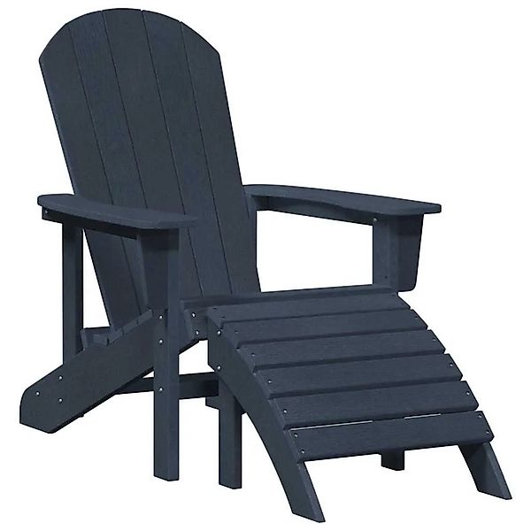 vidaXL Adirondack-Stuhl Marineblau 82 x 74 x 92 cm HDPE 42006630 günstig online kaufen